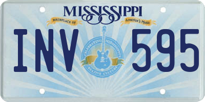 MS license plate INV595