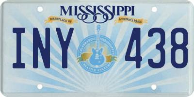 MS license plate INY438