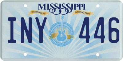 MS license plate INY446