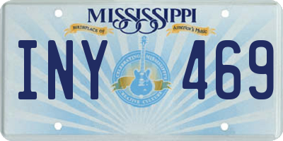 MS license plate INY469