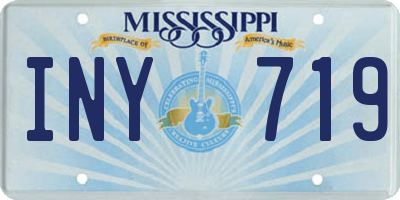 MS license plate INY719