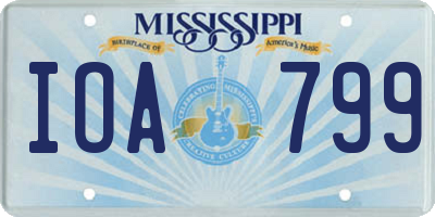 MS license plate IOA799