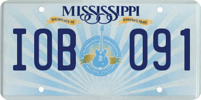 MS license plate IOB091