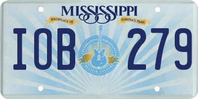 MS license plate IOB279