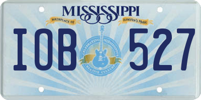 MS license plate IOB527
