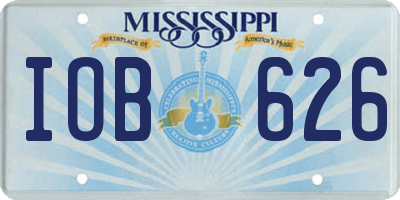 MS license plate IOB626