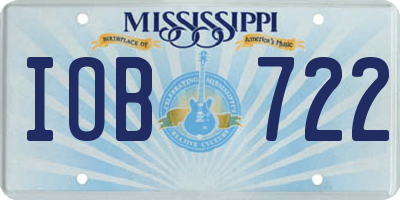 MS license plate IOB722
