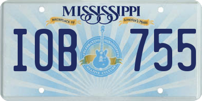 MS license plate IOB755