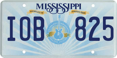 MS license plate IOB825