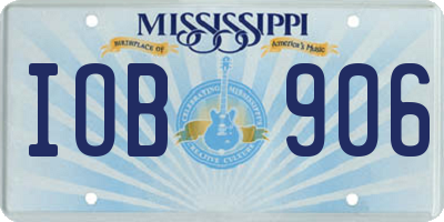 MS license plate IOB906
