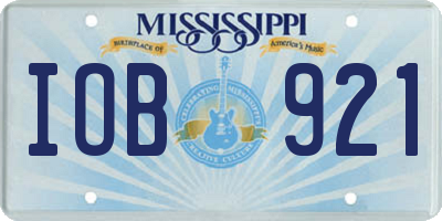 MS license plate IOB921