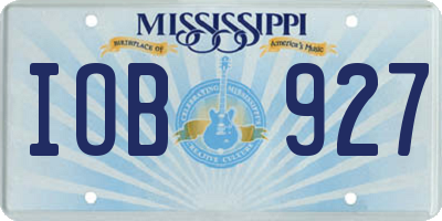 MS license plate IOB927