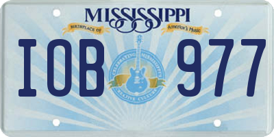 MS license plate IOB977