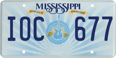 MS license plate IOC677