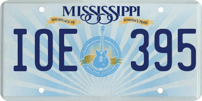 MS license plate IOE395