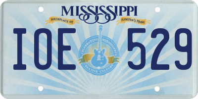 MS license plate IOE529