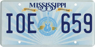 MS license plate IOE659