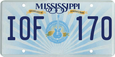 MS license plate IOF170