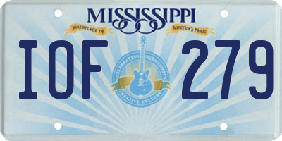 MS license plate IOF279
