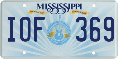 MS license plate IOF369