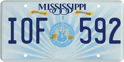 MS license plate IOF592