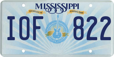MS license plate IOF822