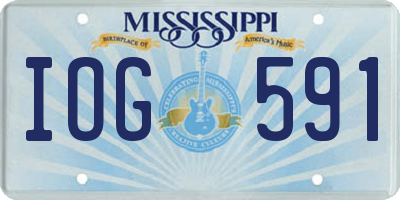 MS license plate IOG591