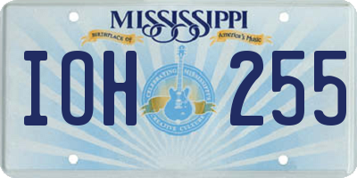 MS license plate IOH255