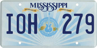 MS license plate IOH279