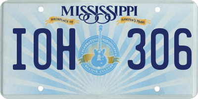 MS license plate IOH306