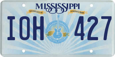 MS license plate IOH427