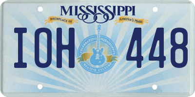 MS license plate IOH448