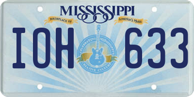 MS license plate IOH633