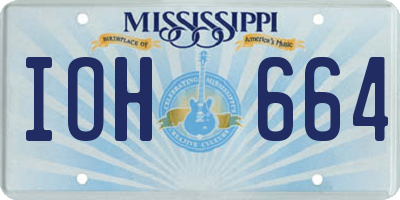 MS license plate IOH664