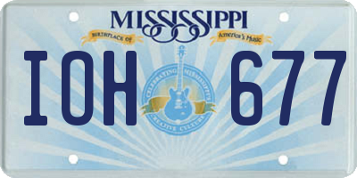 MS license plate IOH677