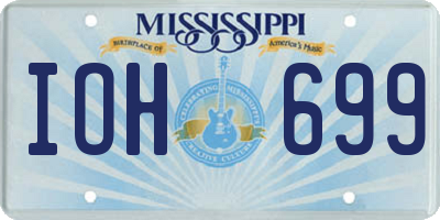 MS license plate IOH699
