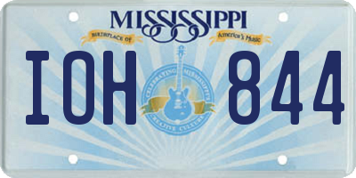 MS license plate IOH844