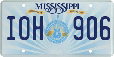 MS license plate IOH906