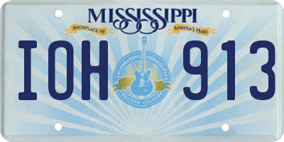 MS license plate IOH913