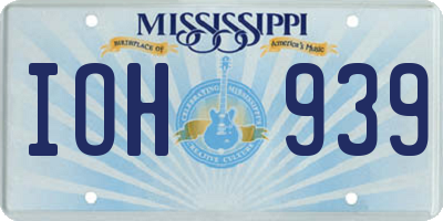 MS license plate IOH939