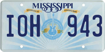 MS license plate IOH943