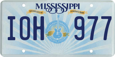 MS license plate IOH977
