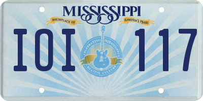 MS license plate IOI117