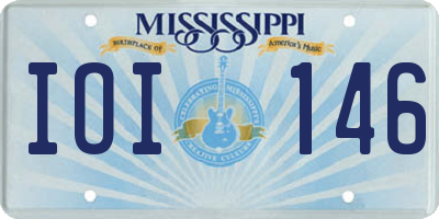 MS license plate IOI146