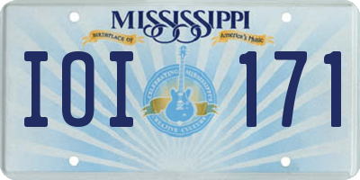 MS license plate IOI171