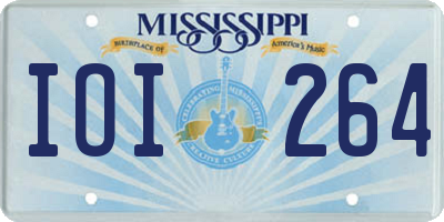 MS license plate IOI264