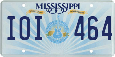 MS license plate IOI464