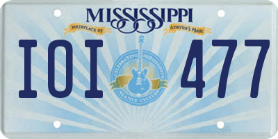 MS license plate IOI477