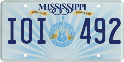 MS license plate IOI492
