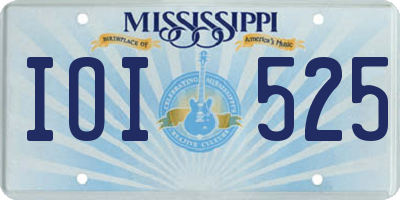 MS license plate IOI525